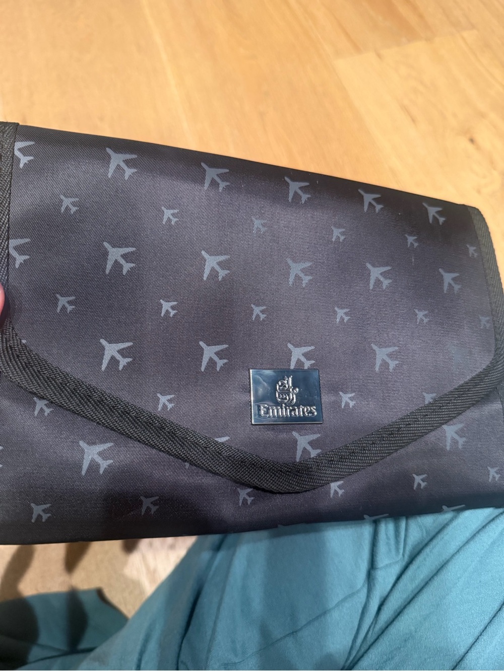 Emirates Black Travel Jewelry Pouch - Foldable Organizer